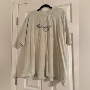 Pixie-Dust Graphic Short Sleeve Tee - Light Sage